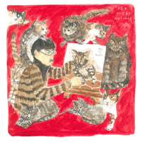 信濃八太郎「猫と」shinano hattaro