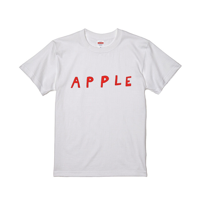 安西水丸Tシャツ「APPLE」 柄 | SPACE YUI online shop 安西水丸Tシャツ「APPLE」 柄 | SPACE YUI online shop