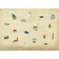 谷口広樹「カエルバショハドコデスカ」版画