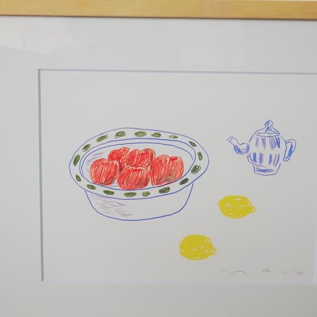 安西水丸「レモンとスモモ」mizumaru anzai
