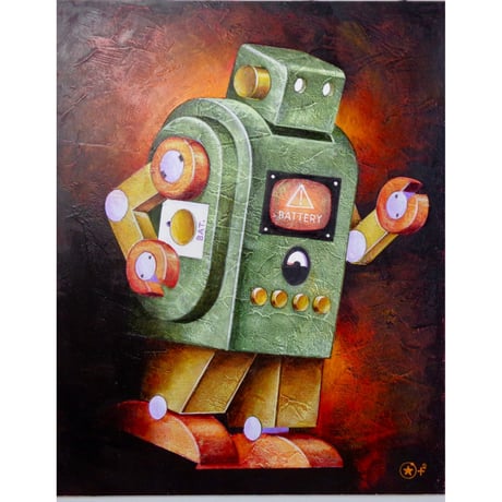 星野哲朗「robot 電池切れ 」原画作品