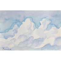 民野宏之 「空と雲③」原画