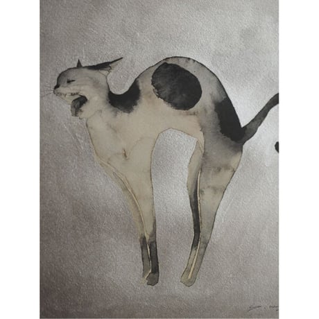 ミヤギユカリ「あくび」原画