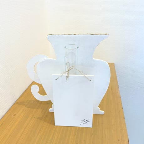 そで山かほ子 「flower vase（白）」
