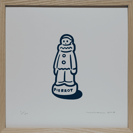 OTA Minami「ドローイング  ピエロのフェーヴ」版画