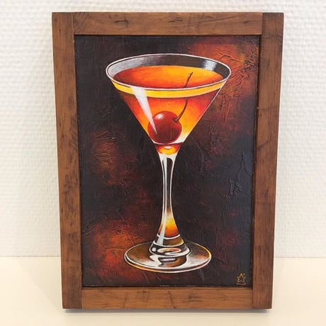 星野哲朗「Cocktail Manhattan」hoshino tetsuro（原画）