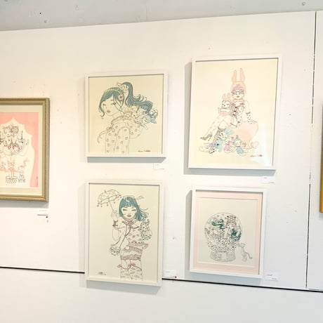 須川まきこ「うさぎ」原画 sugawa makiko