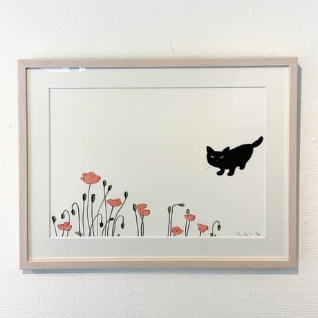 南伸坊「ヒナゲシ」版画