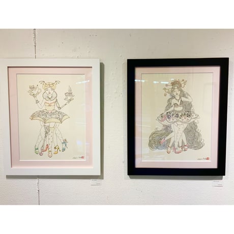 須川まきこ「カーリーヘア」原画 sugawa makiko