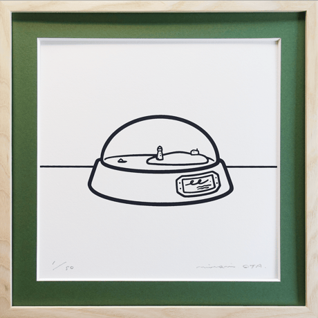 OTA Minami「ドローイング 1. スノードーム(灯台)」版画