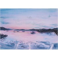 小池アミイゴ「宮古漁港」版画