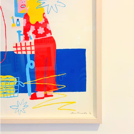 黒田愛里「NICE HOLIDAY」ジークレー版画