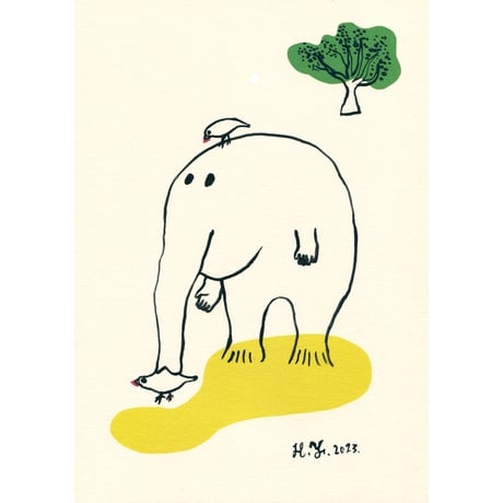 山田博之「価値観によって見え方も変わる」原画 hiroyuki yamada