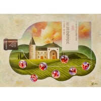 星野哲朗「葡萄畑」原画作品