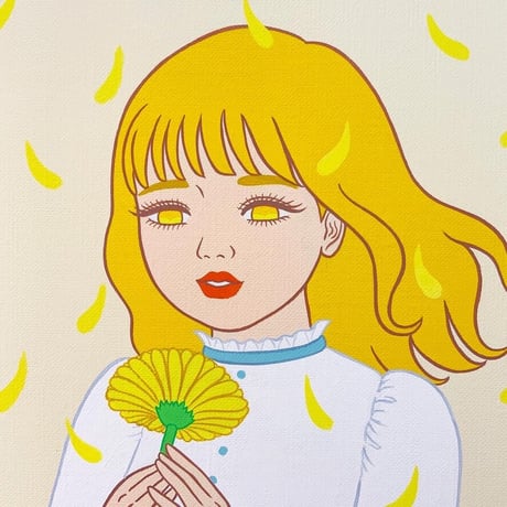 竹井千佳「Thank you (yellow)」/ 原画　chika takei
