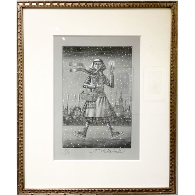 北見 隆 リトグラフ シルクスクリーン 版画 実り 39／170 北見 隆 リトグラフ シルクスクリーン 版画 実り 39／170 - メルカリ