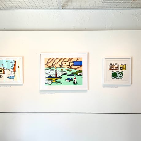 OTA Minami「バス中に響く知らない手遊びの音」版画