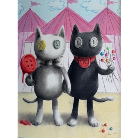 松本圭以子「あまい思い出」原画作品