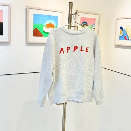 安西水丸「APPLE」トレーナー