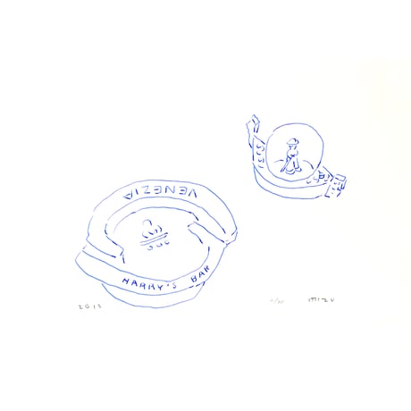 安西水丸「ハリーズ・バー」mizumaru anzai