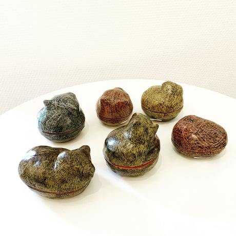 堂前守人「20-　動物蓋物(大) 」