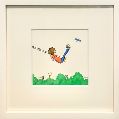 杉田比呂美「ブランコ」原画作品