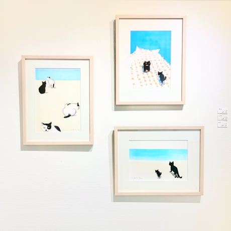 南伸坊「青い海」版画