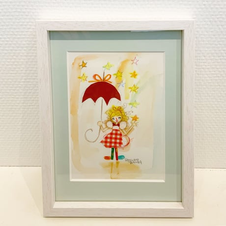 田村セツコ「ひらめきが降ってきたの」原画  tamura setsuko