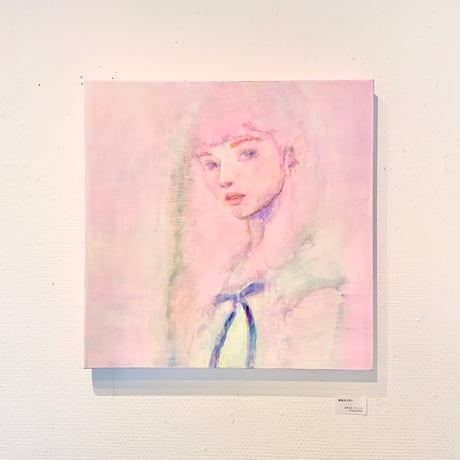 吉村奈穂子「紺色のリボン」（原画）