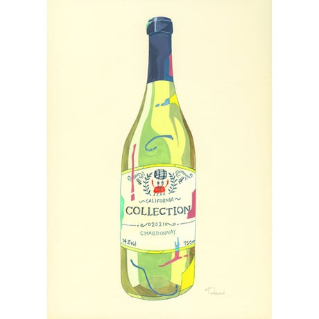 藤本巧「白ワイン」原画