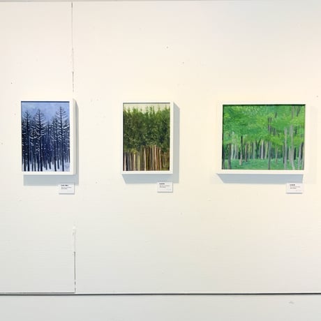 民野宏之 「冬の森（手稲山）」原画