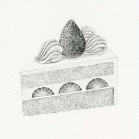 河井いづみ「好きなもの、ショートケーキ」  izumi kawai  原画