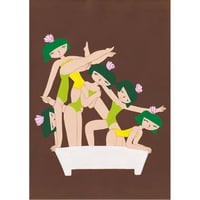 丸山一葉「あふれるサボテン」原画作品