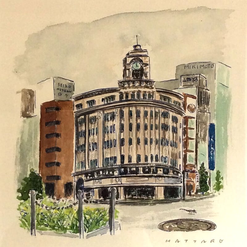 信濃八太郎「銀座四丁目交差点（銀座）」shinano hattaro | SPACE YUI