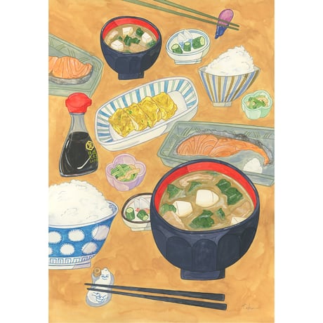 藤本巧「朝食」fujimoto takumi 原画