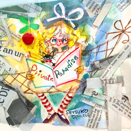 田村セツコ「private paradaise」原画  tamura setsuko
