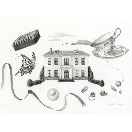 河井いづみ「ある屋敷の栄光」  izumi kawai  原画