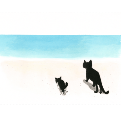 南伸坊「青い海」版画