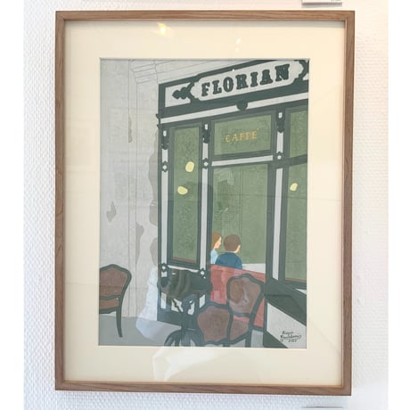 川上和生「FLORIAN CAFFE   」原画作品