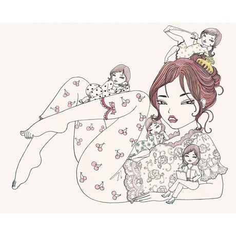 須川まきこ「サブリナパンツ」原画 sugawa makiko
