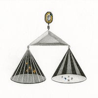 河井いづみ「てんびん座Ⅰ（星座）」  izumi kawai  原画