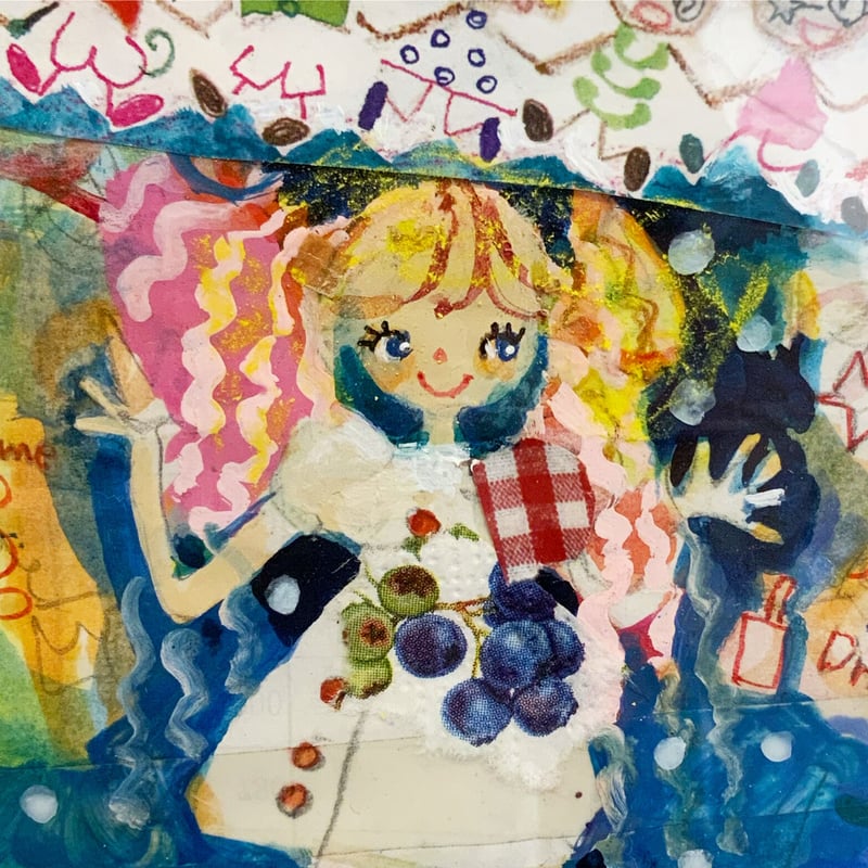田村セツコ ボンジュール版画　直筆イラスト 田村セツコ 版画 直筆イラスト 特別最終価格 - メルカリ