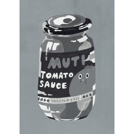 藤本巧「トマトソース（monochrome）」原画