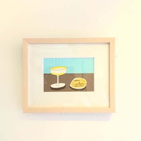 安西水丸「ダイキリ（船）＜カクテルシリーズ＞」 mizumaru anzai