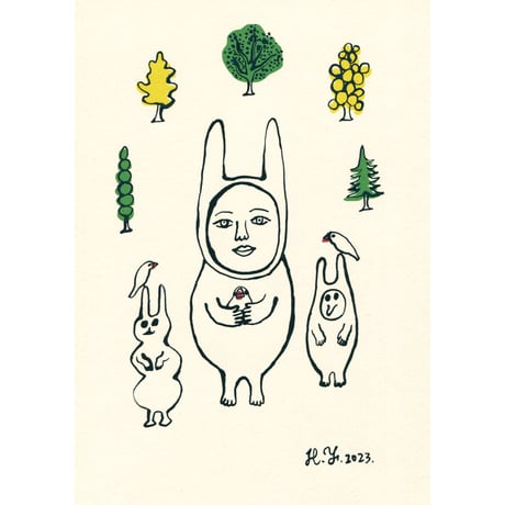 山田博之「わたしが正解」原画 hiroyuki yamada