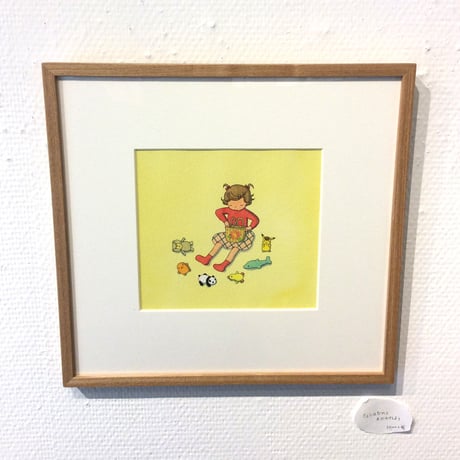 杉田比呂美「今日はだれとお出かけしよう」原画作品