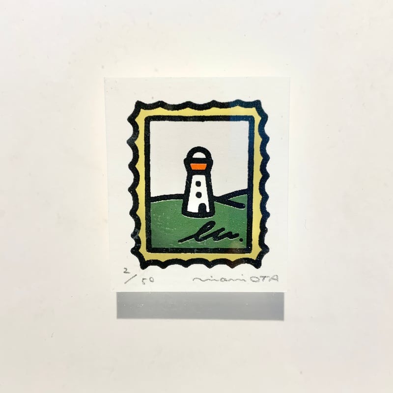 親指人間の絵 OTA Minami「親指みたいな人がいる」版画 | SPACE YUI online shop