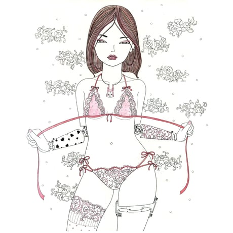 須川まきこ「恋されて」原画 sugawa makiko