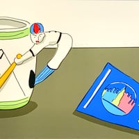 安西水丸　額入りイラスト　ミニカー Amazon.co.jp: 安西水丸 額入りイラスト ミニカー : おもちゃ
