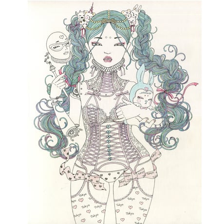 須川まきこ「マジックアワー」原画 sugawa makiko
